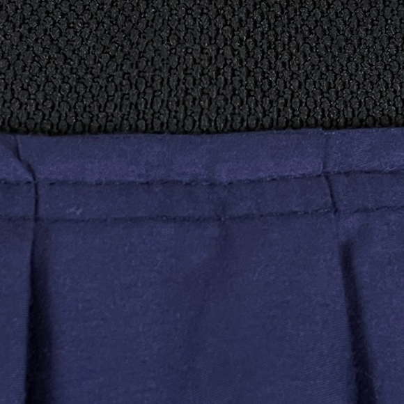 Zara Basic Navy Blue Scalloped Embroidered Skirt - Picture 6 of 9